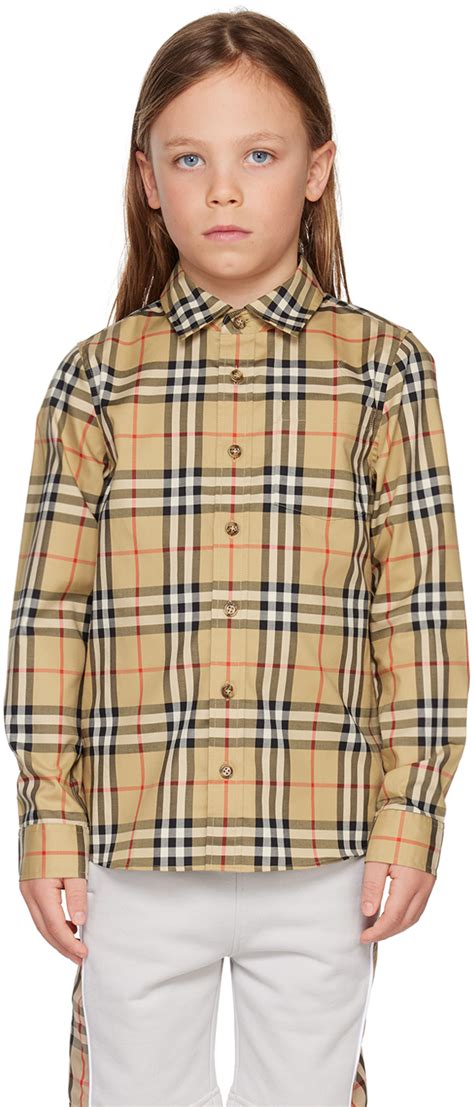 kids burberry shirt free shipping